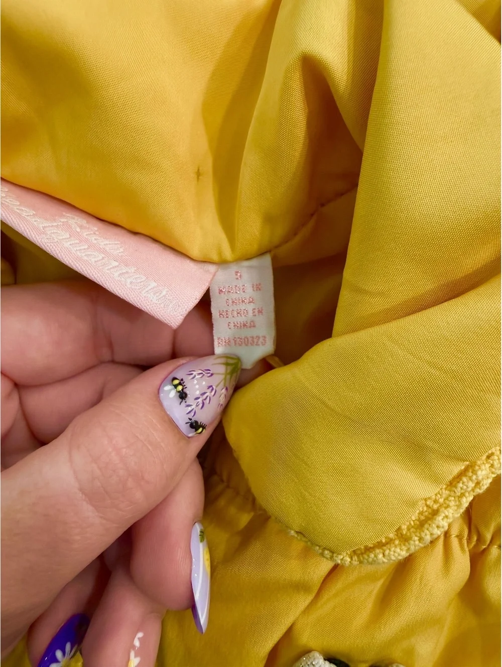 Kids Headquarters Girls Yellow Puff Sleeve Puffer Vest Size 5